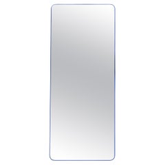 Zeitgenössischer Spiegel „Loveself 05“ von Oitoproducts, blauer Rahmen, 180 cm