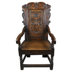 17th Century Oak Wainscot Chair 