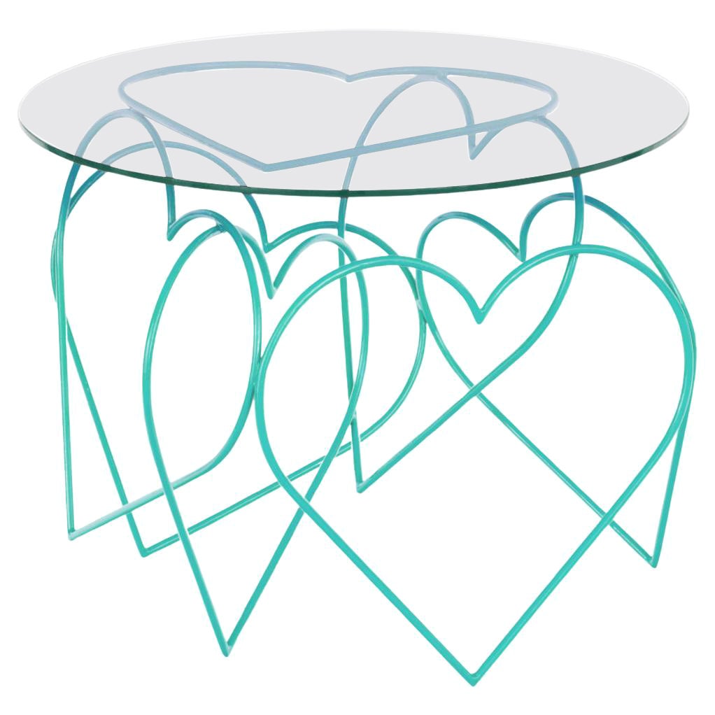 Turquoise Lovely Table by Roberta Rampazzo For Sale