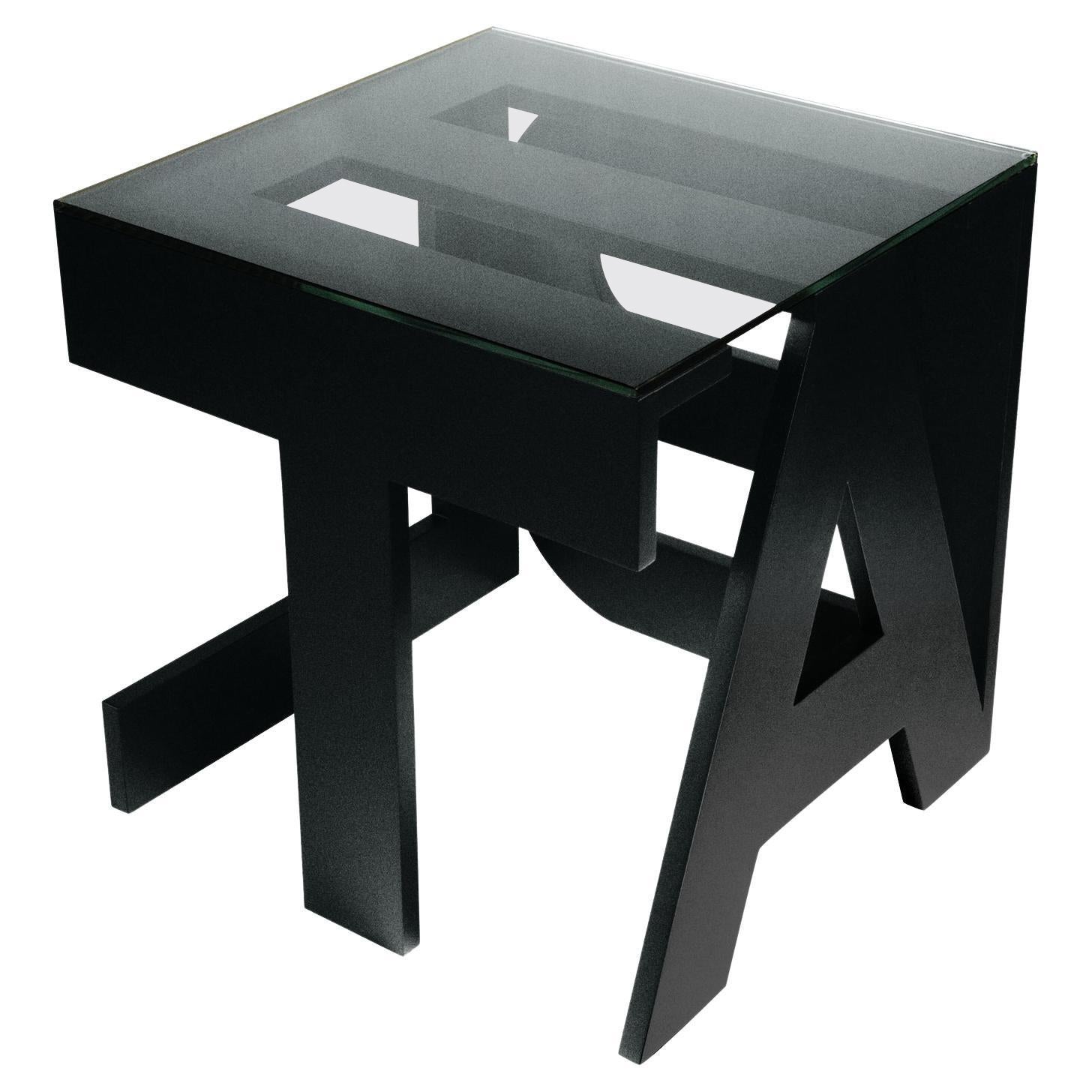 Table "Table" noire de Roberta Rampazzo