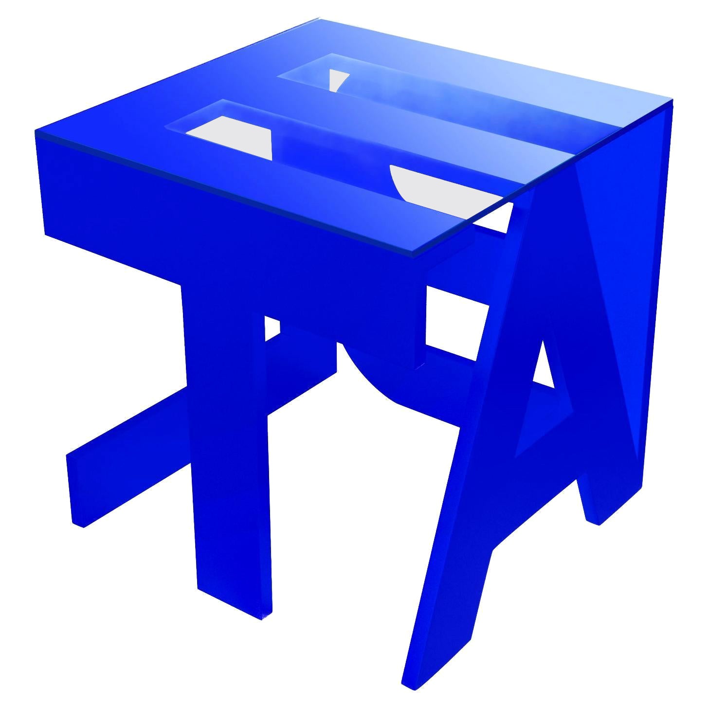 Blue "Table" Table by Roberta Rampazzo For Sale