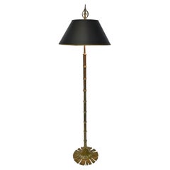 Lampadaire en bambou Chapman Brass