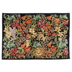 Mid-20th Century Handmade Portuguese Piled Accent Rug