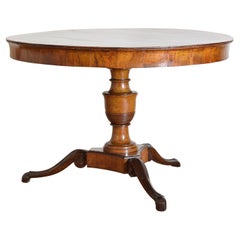 Italian, Tuscany, Neoclassic Shaped Walnut & Inlaid Center Table, ca. 1825-1835