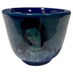 Polia Pillin Signed Mid-Century Modern California Studio Pottery Yunomi Tea Cup