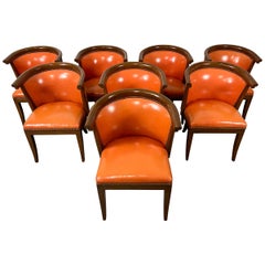 8 chaises de salle à manger Harold Schwartz pour Romweber