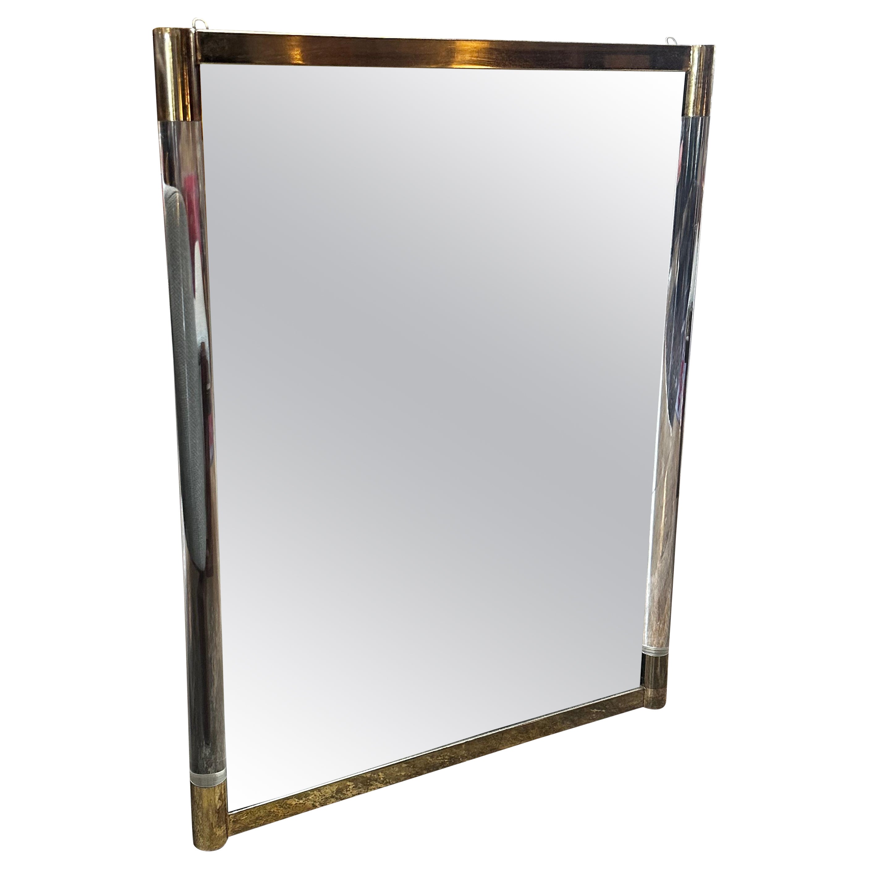 Vintage Italian Wall Mirror, 1980s For Sale