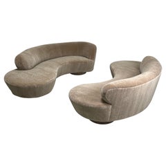 Vintage Pair of Sofas by Vladimir Kagan for Directional