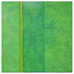 Maria Olivieri Quinn (née en 1944) Huile sur toile, « Knot Finite »,  2003, 60" x 60"