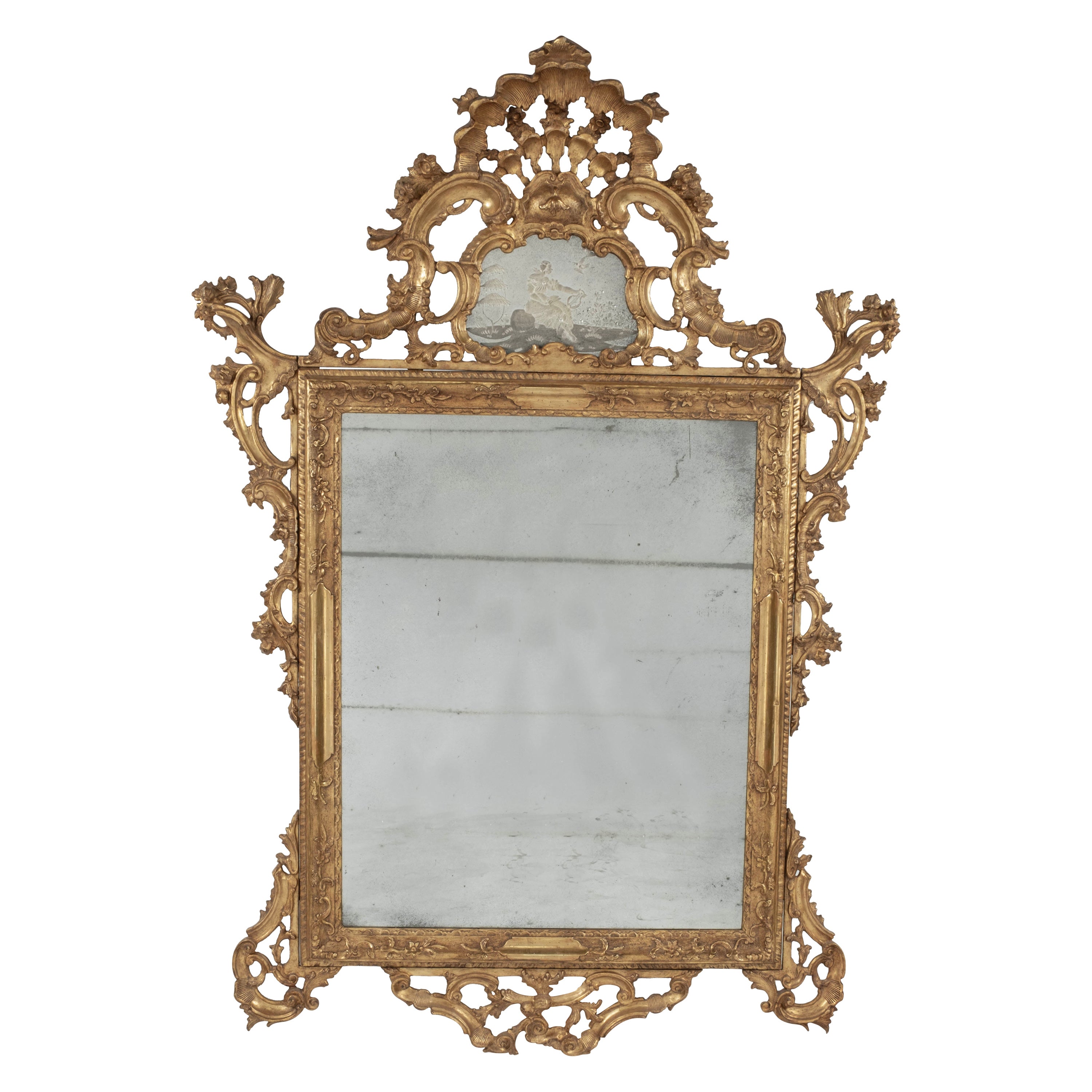 Miroir italien du 19ème siècle