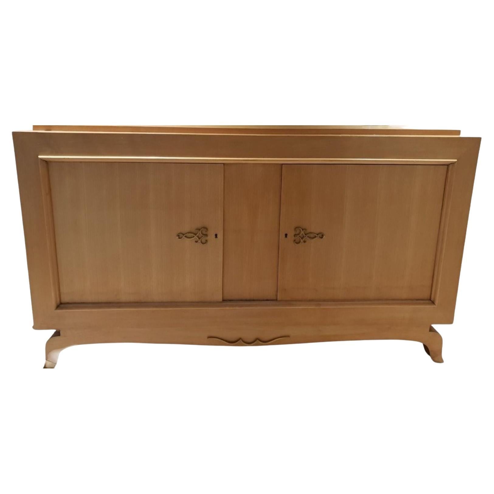 circa 1950s Sycamore Sideboard in the Style of Andre Arbus