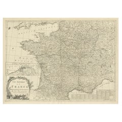 Used Map of France with Inset showing the Northern Departments