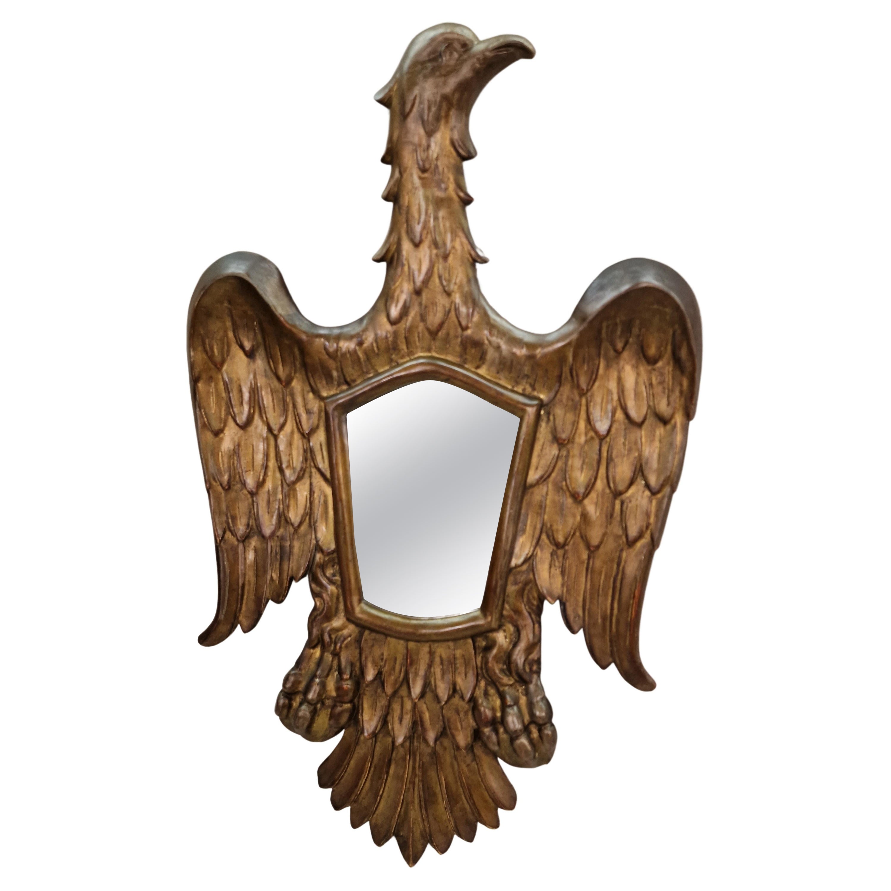 Huge Wall Mirror, Eagle, Figural, End 19th Century, Central Europe For Sale