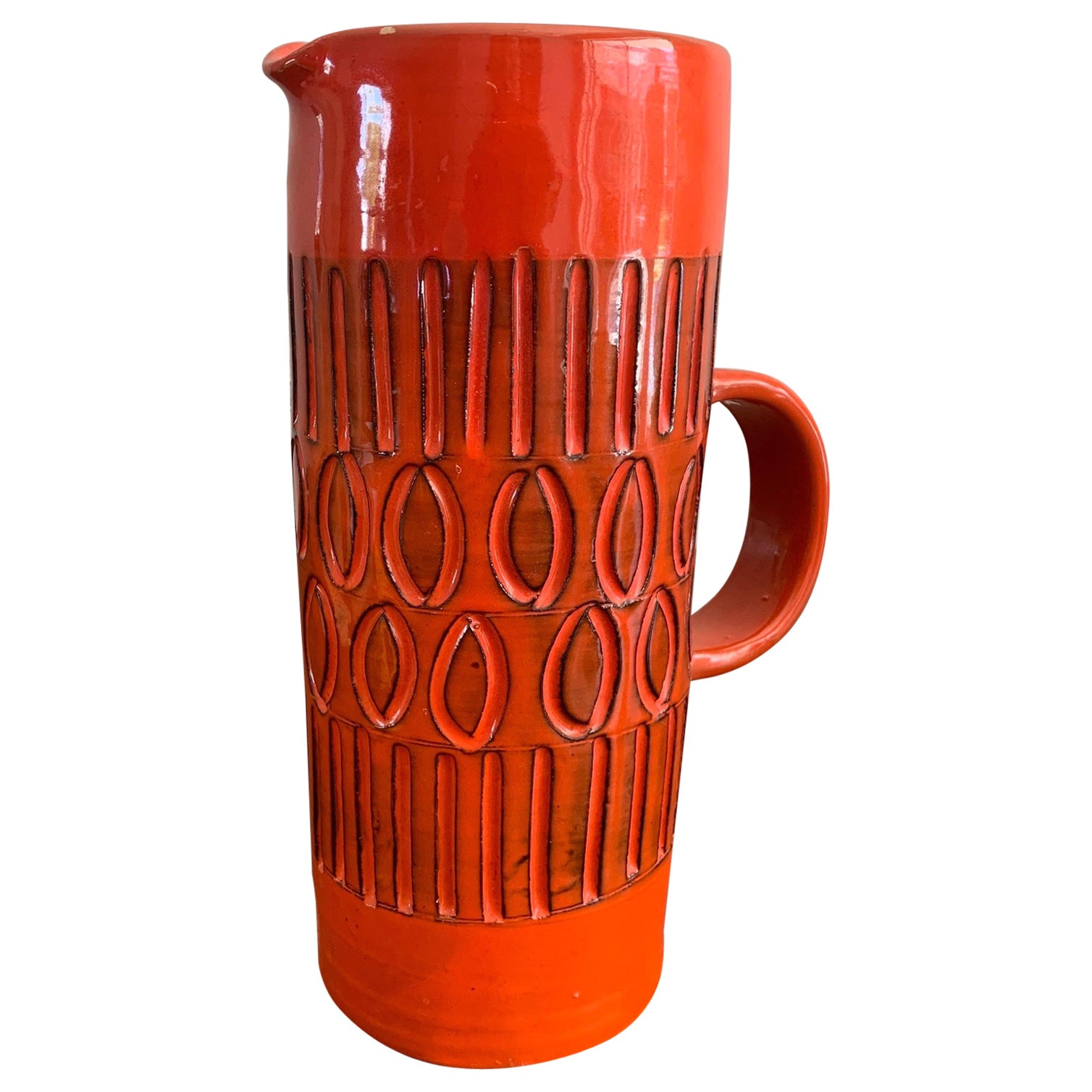 Italienische Mid Century Modern Keramik Vase