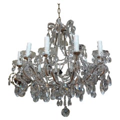 Italian Beaded and Crystal Chandelier