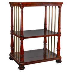 William iv Rosewood and Brass Two-Tier Etagere