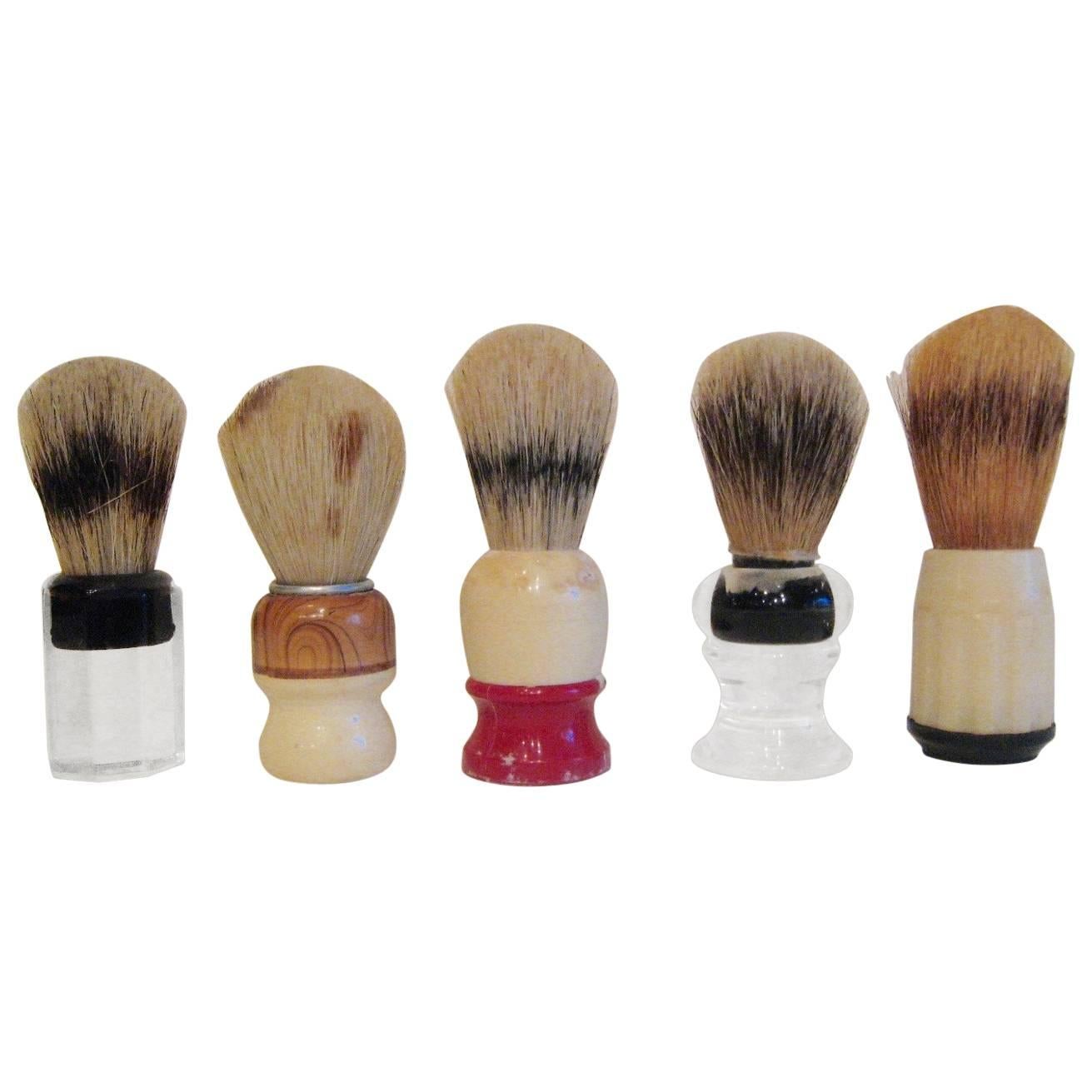 Collection of Vintage Shaving Brushes For Sale