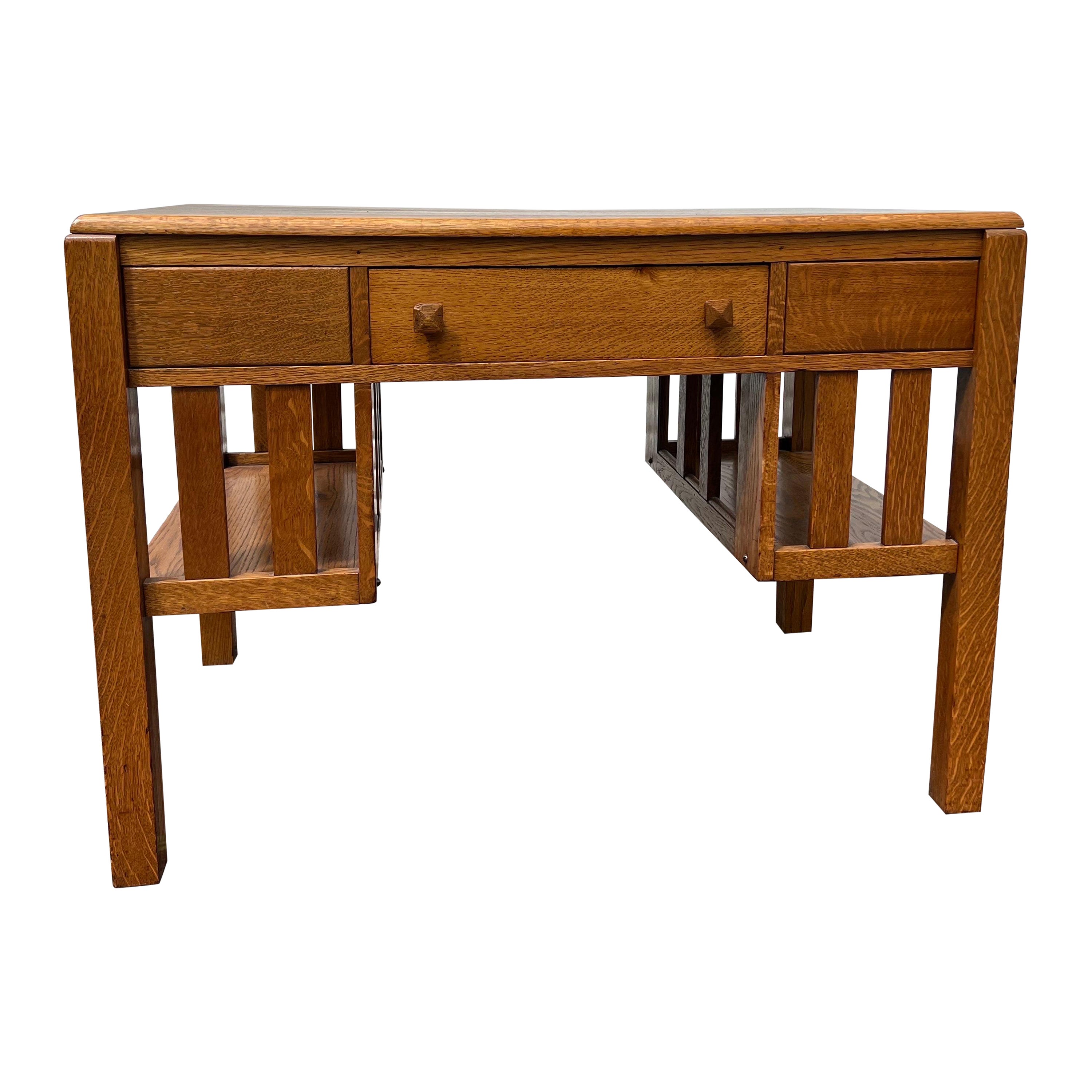 1920s Arts and Crafts Stickley Style Desk