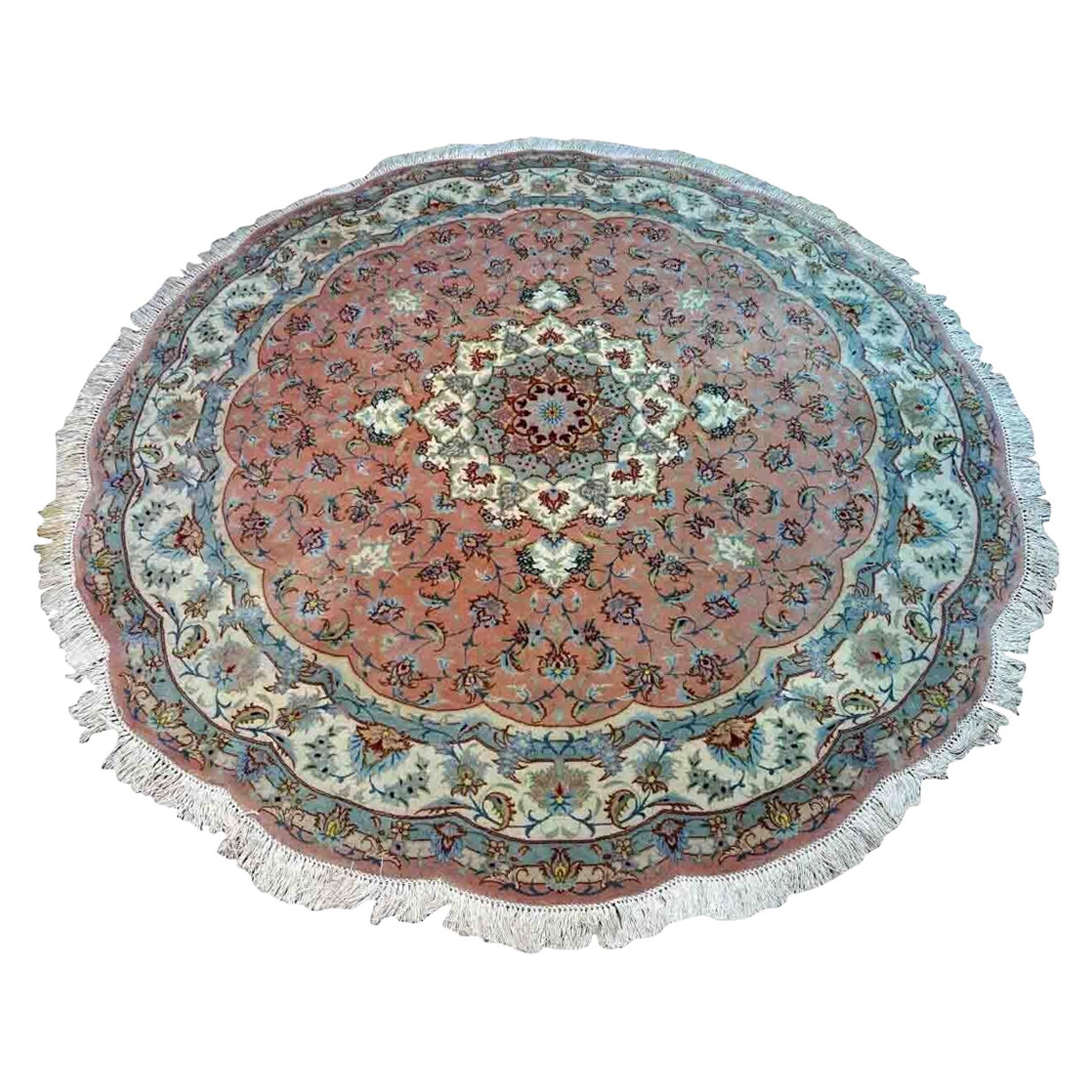 Handgefertigter Vintage-Tabriz-Teppich 1970er Jahre, 1D29