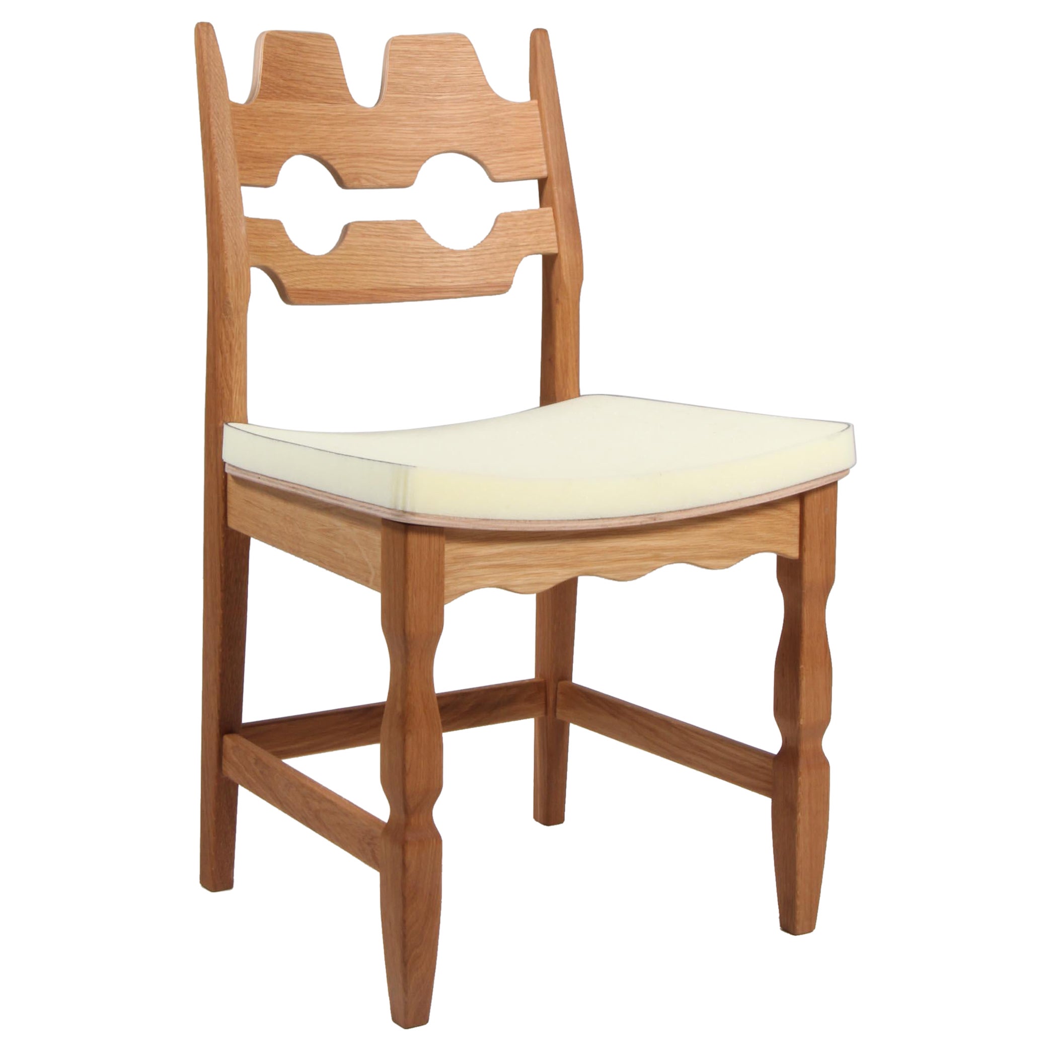 Dining Chairs by Henning Kjærnulf, Model Razoblade, Denmark, Oak For Sale