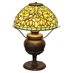 Retro Tiffany Studios Crocus Table Lamp