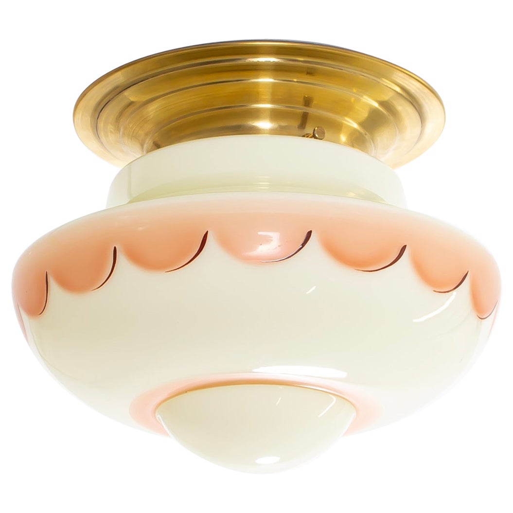 Scandinavian Flush Mount Ceiling Light, 1950s