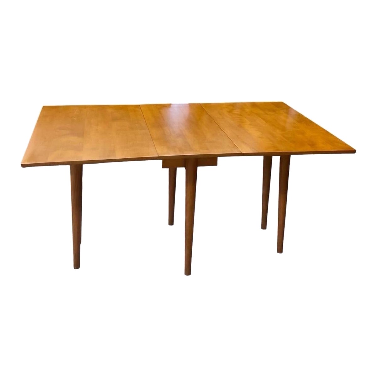 Vintage Midcentury Conant Ball Leslie Diamond Solid Wood Maple Dining Table