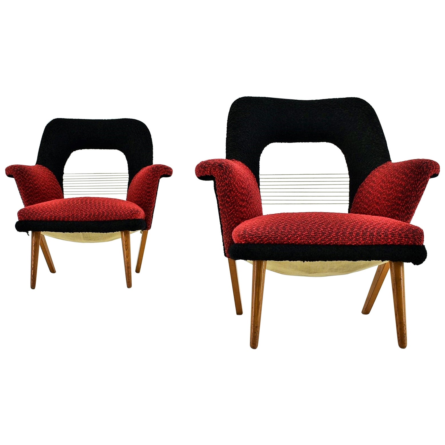 Midcentury Armchairs Designed by Miroslav Navrátil, 1969s For Sale