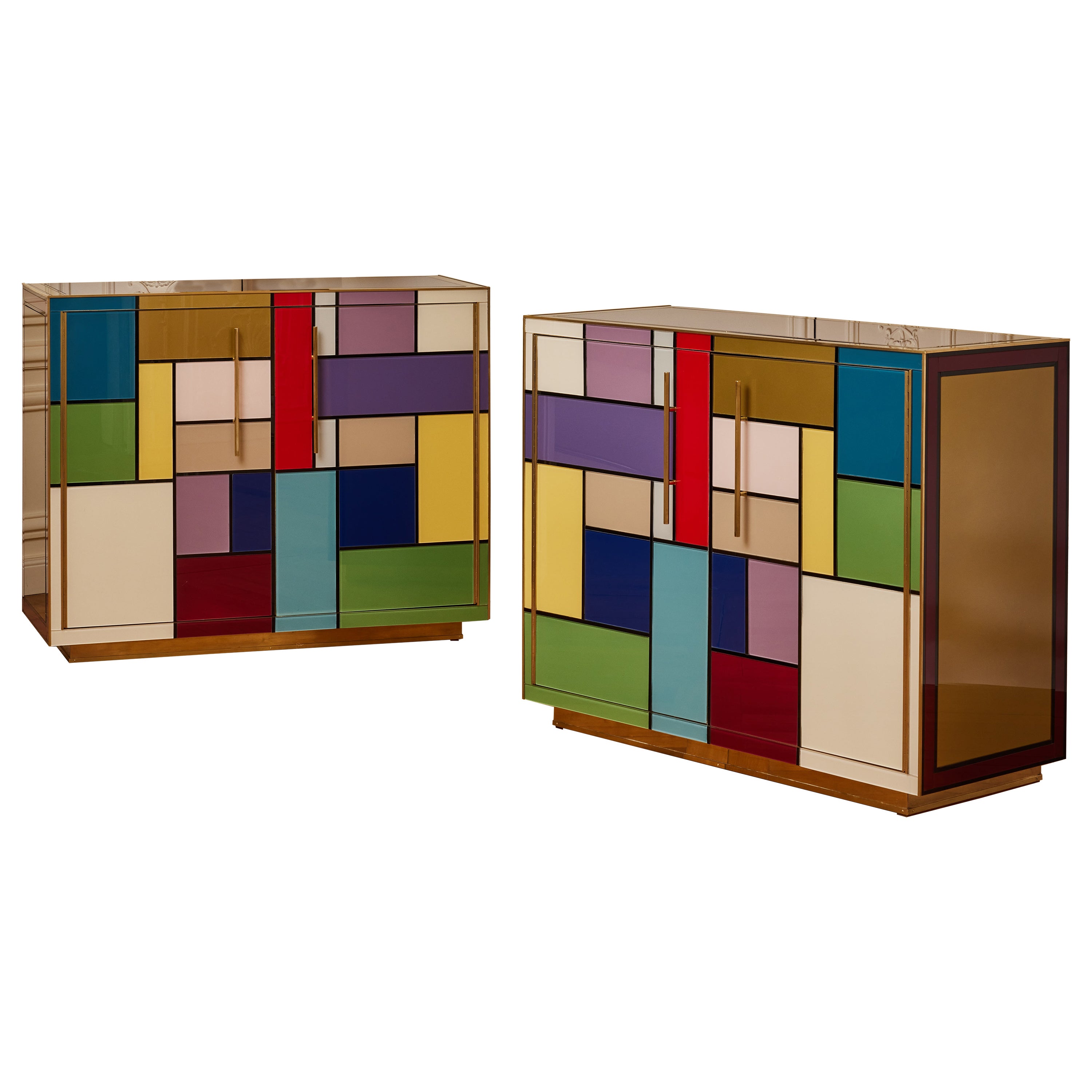"Mondrian" Cabinet by Studio Glustin
