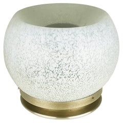Lampada da tavolo A Space in vetro di Murano e metallo spazzolato