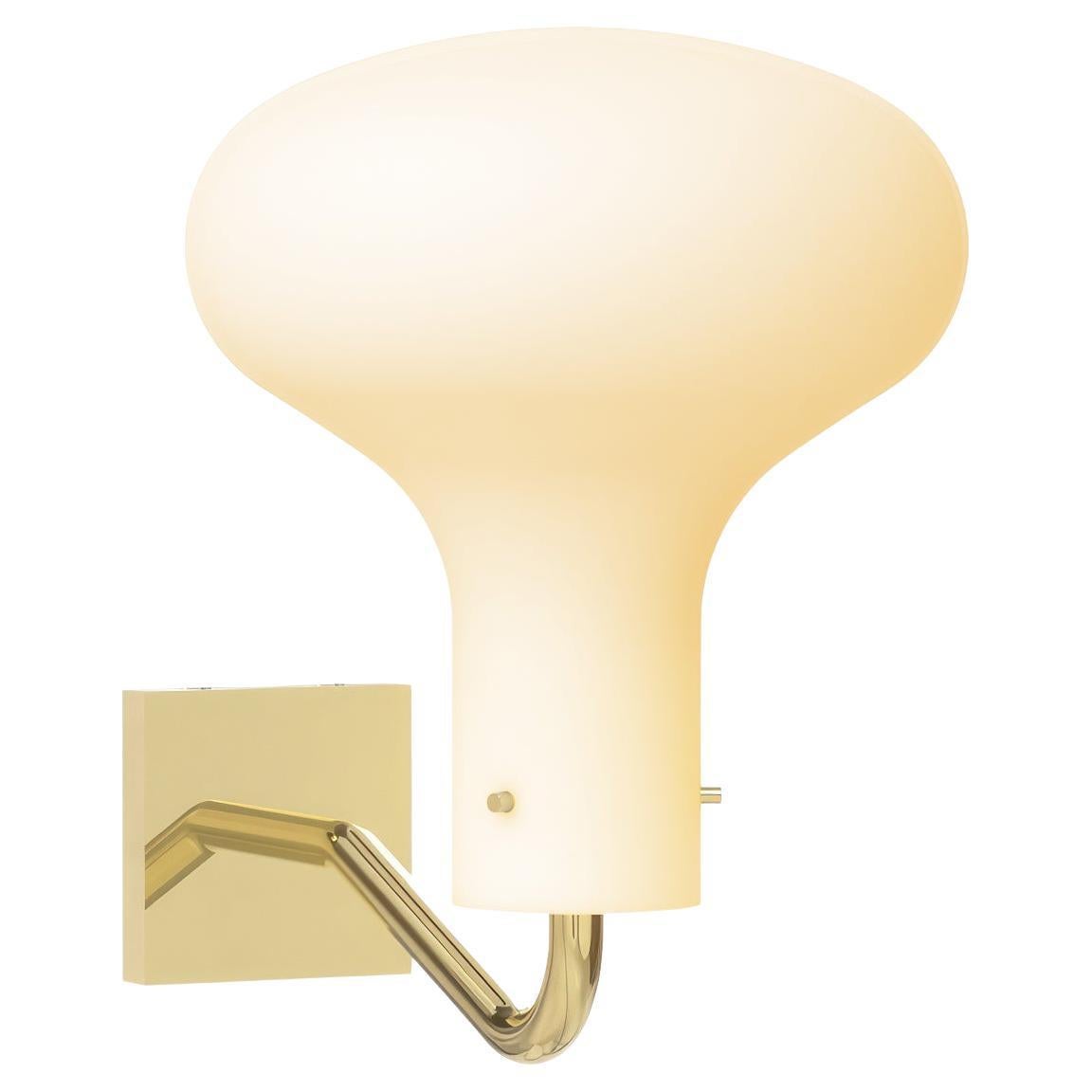 Ignazio Gardella 'Galleria' Wall Lamp in Brass and Glass for Tato Italia