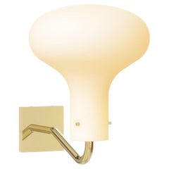 Ignazio Gardella 'Galleria' Wall Lamp in Brass and Glass for Tato Italia