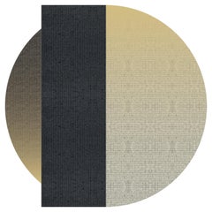 Teppich 'Flux' aus Abaca, Farbe 'Pampas', Ø 250cm von Claire Vos für Musett Design