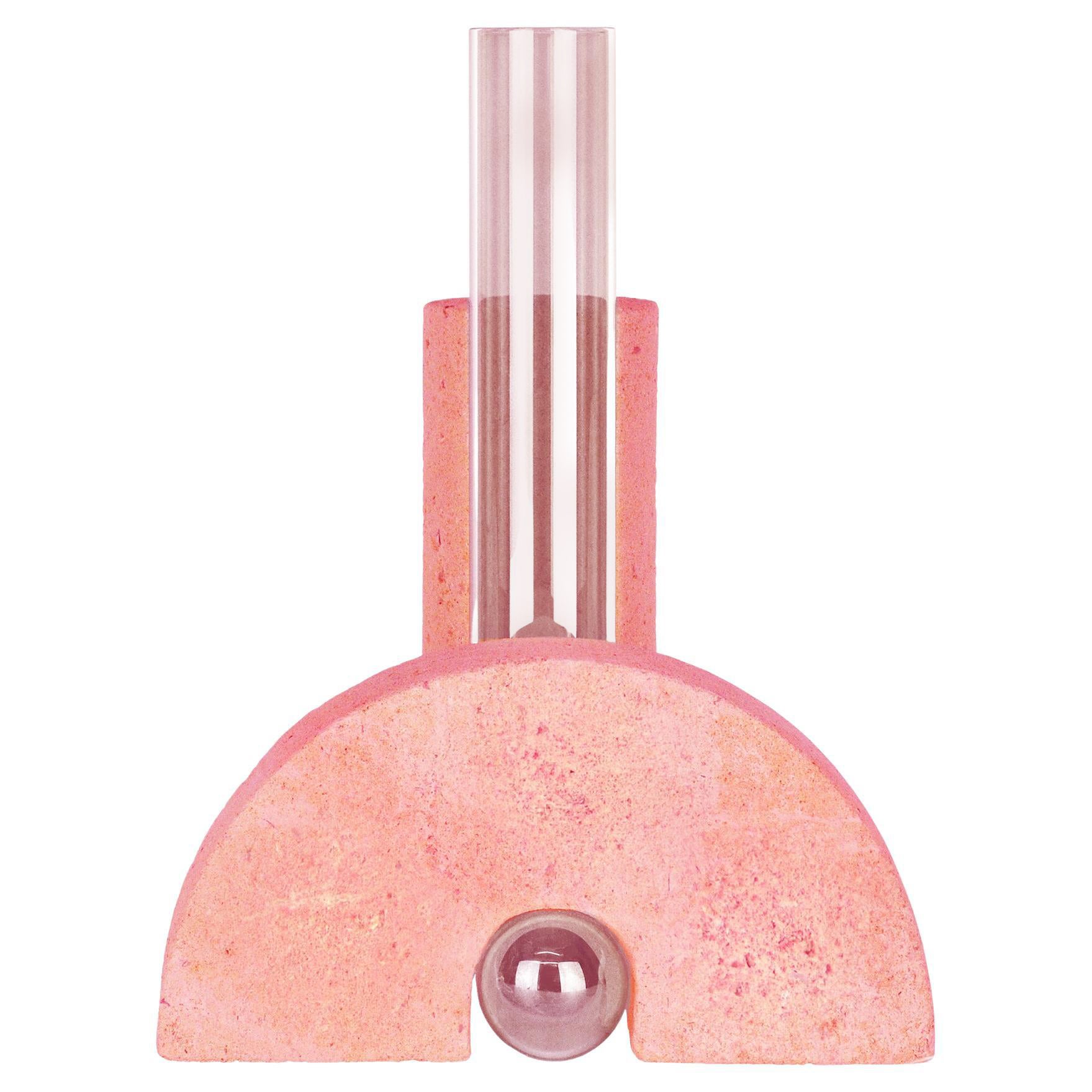 Pink-Pink Cochlea Della Metamorfosi 1 Soils Edition Vase by Coki Barbieri For Sale