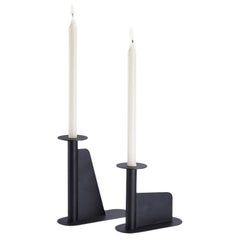 Set of 2 Large and Small Safran Candle Holder by Radar