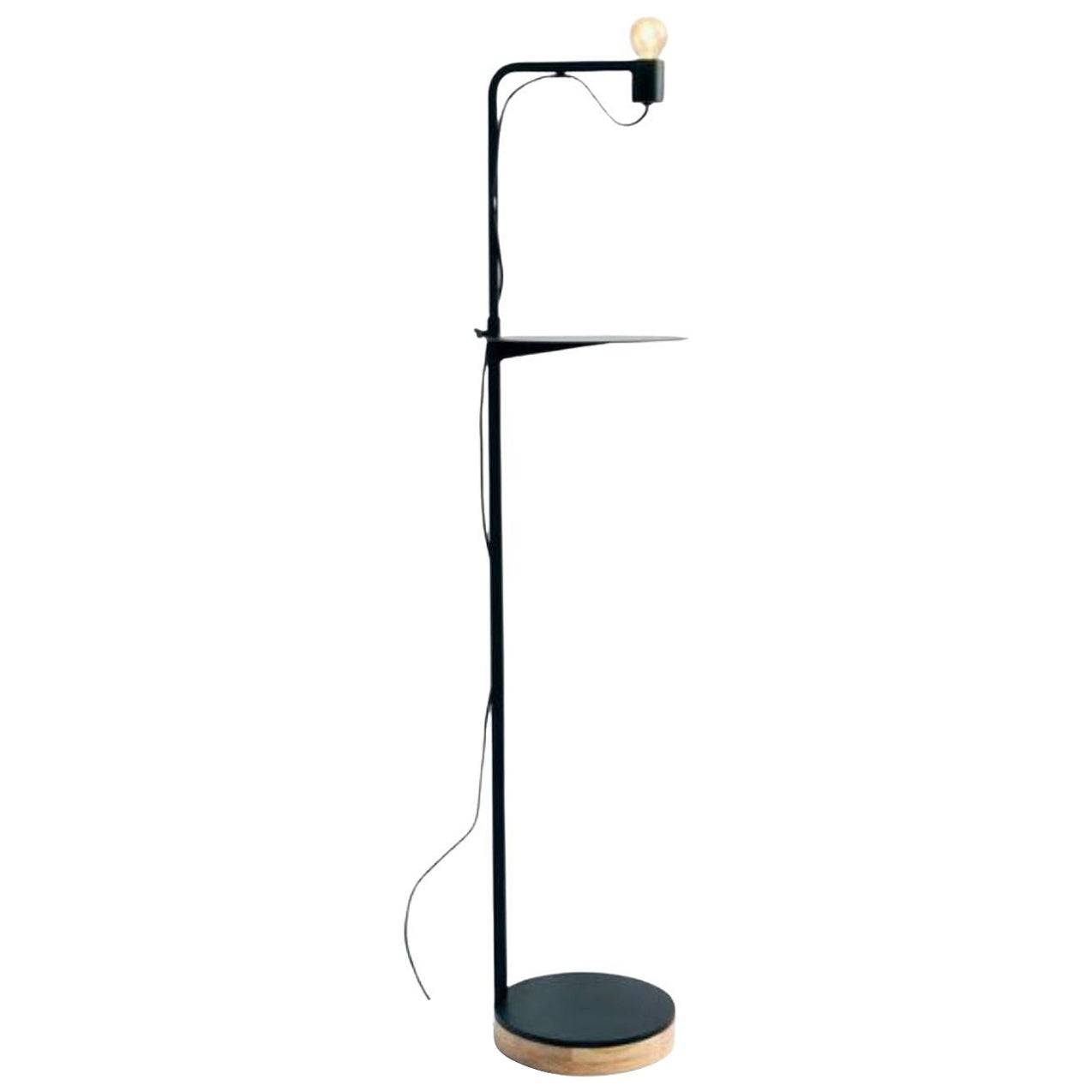 Grafit Floor Lamp with Shelf by RADAR For Sale
