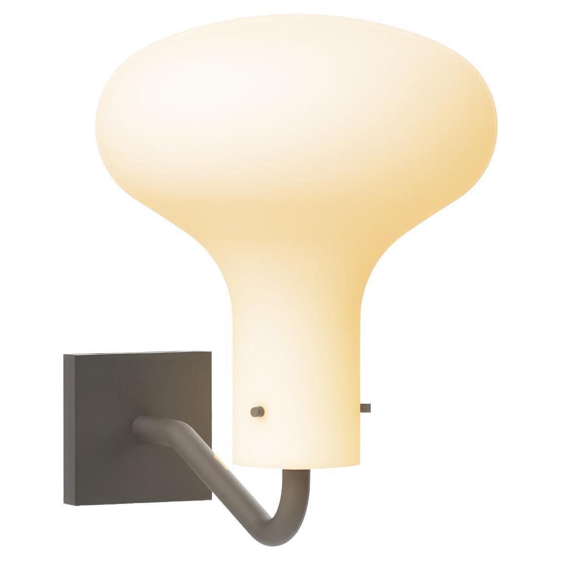 Ignazio Gardella 'Galleria' Wall Lamp in Satin Bronze and Glass for Tato Italia
