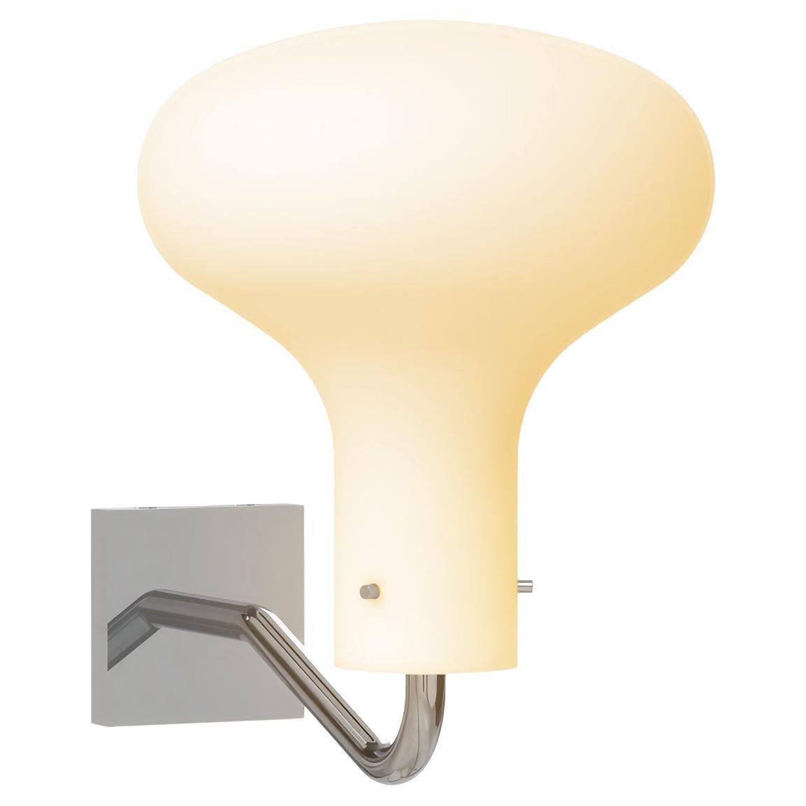 Ignazio Gardella 'Galleria' Wall Lamp in Chrome and Glass for Tato Italia