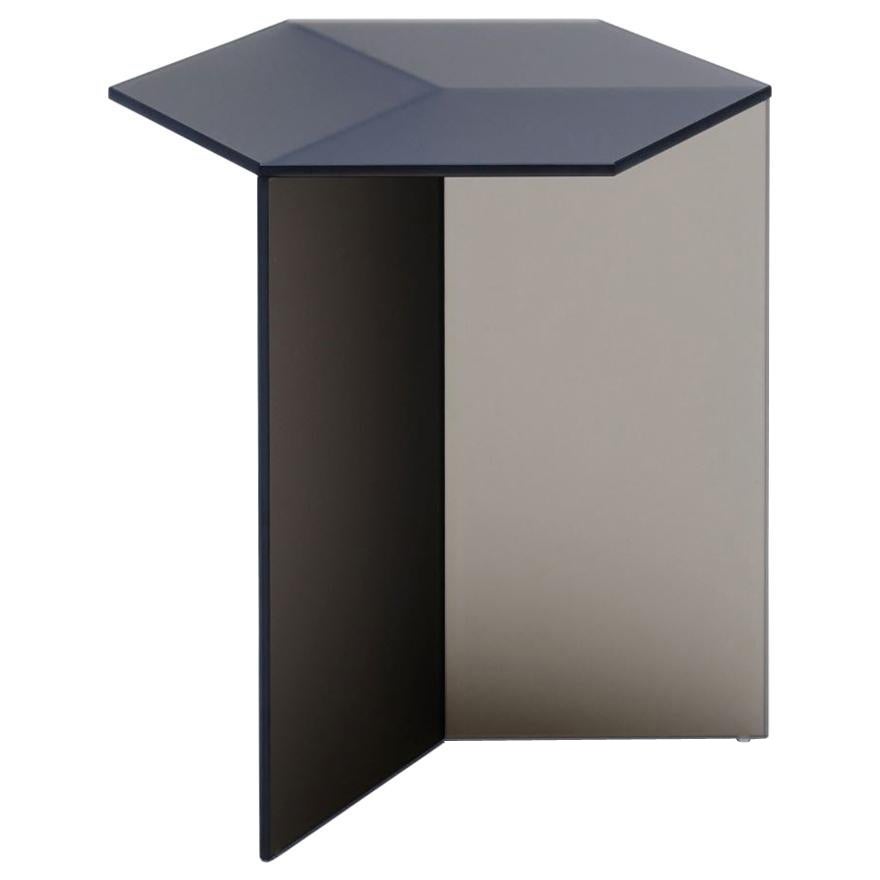 Satin Glass "Isom Tall" Coffee Table, Sebastian Scherer For Sale