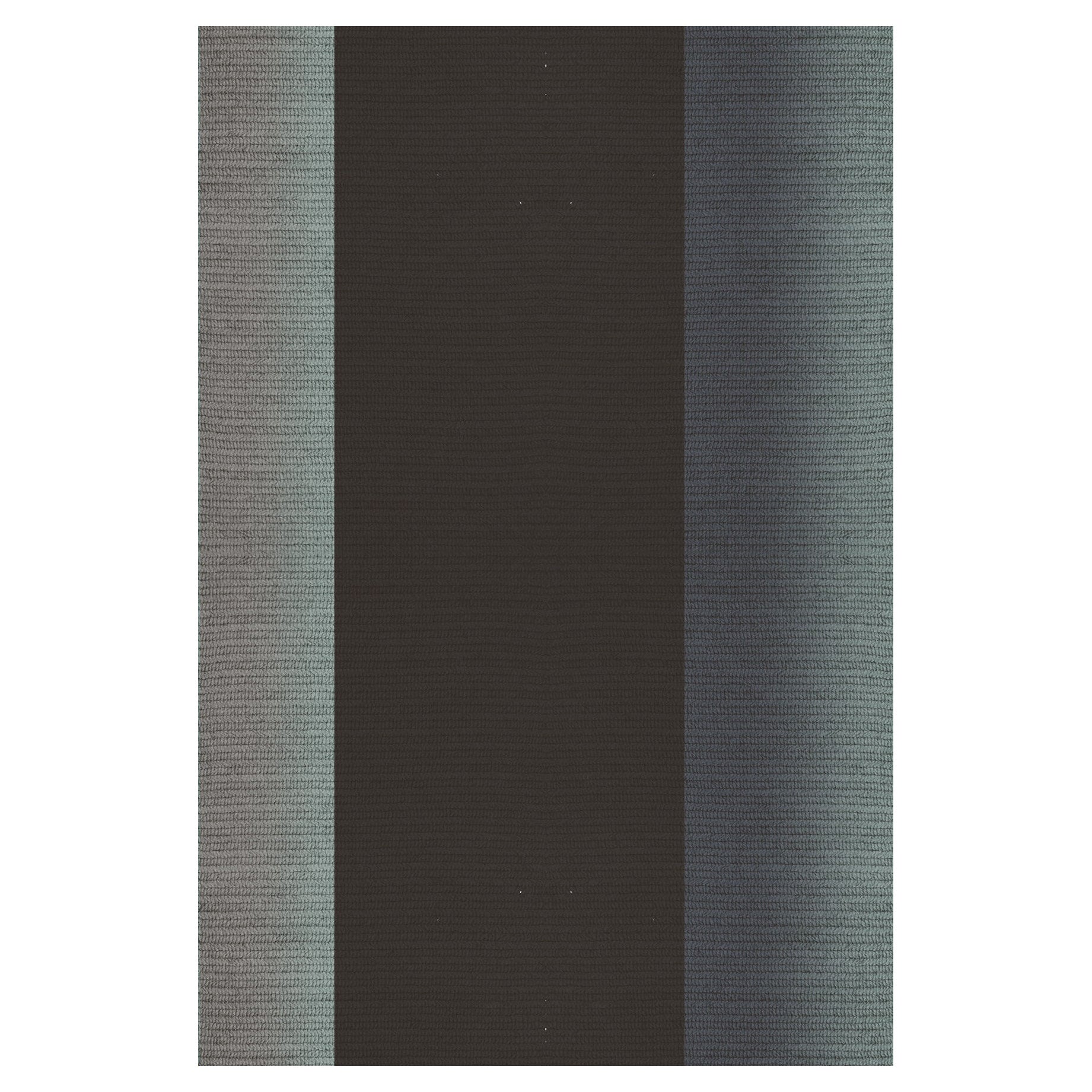 Teppich „Blur“ aus Abaca, Farbe „Sterling“, 260x390cm, von Claire Vos für Musett Design im Angebot
