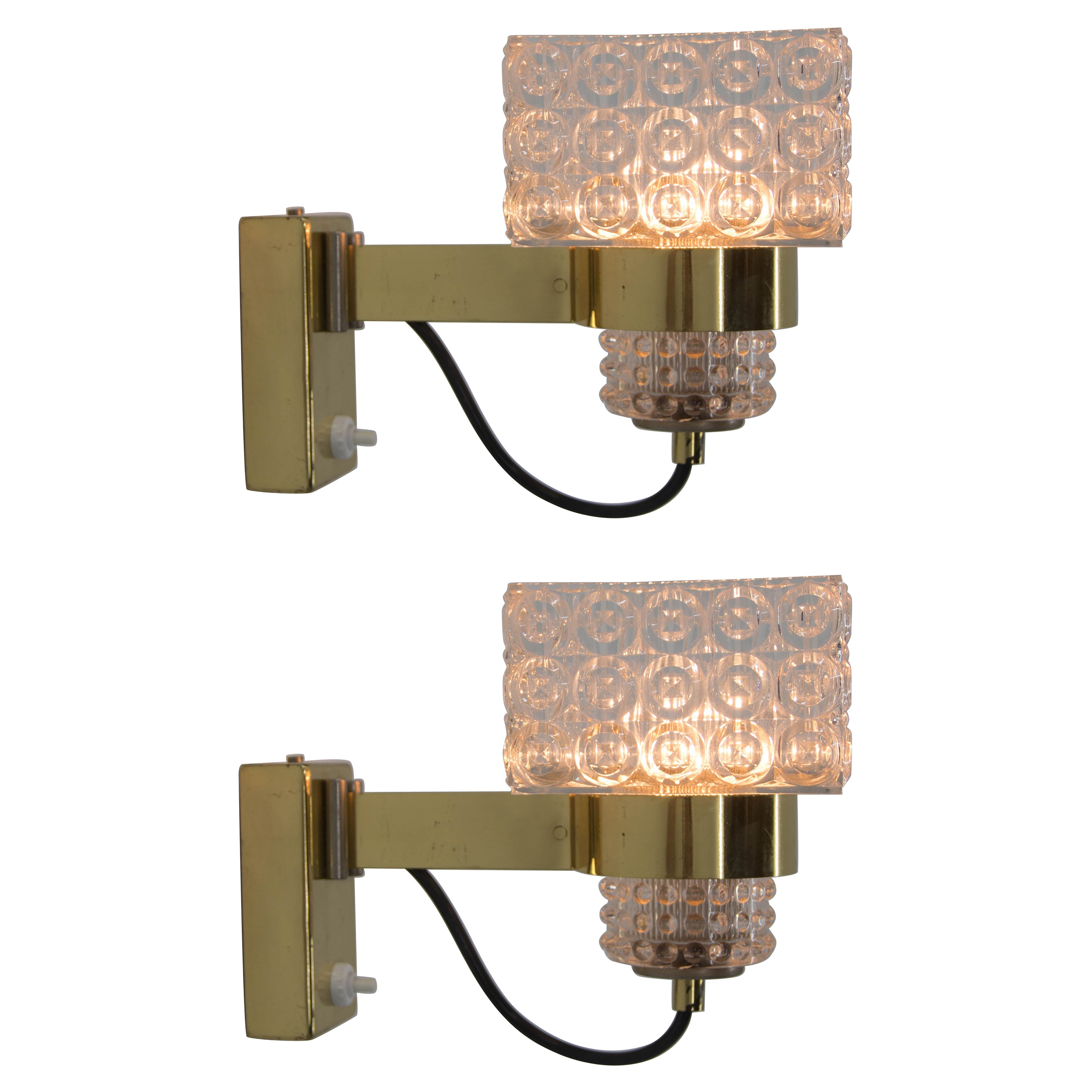 Set of Two Wall Lamps by Lidokov, 1970s