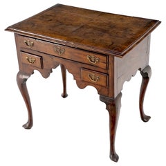 Used Walnut 18th Century Queen Ann 3 Drawers Low Boy Good Condition
