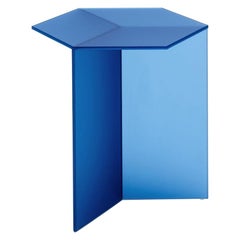 Mesa baja de cristal satinado "Isom Tall", Sebastian Scherer