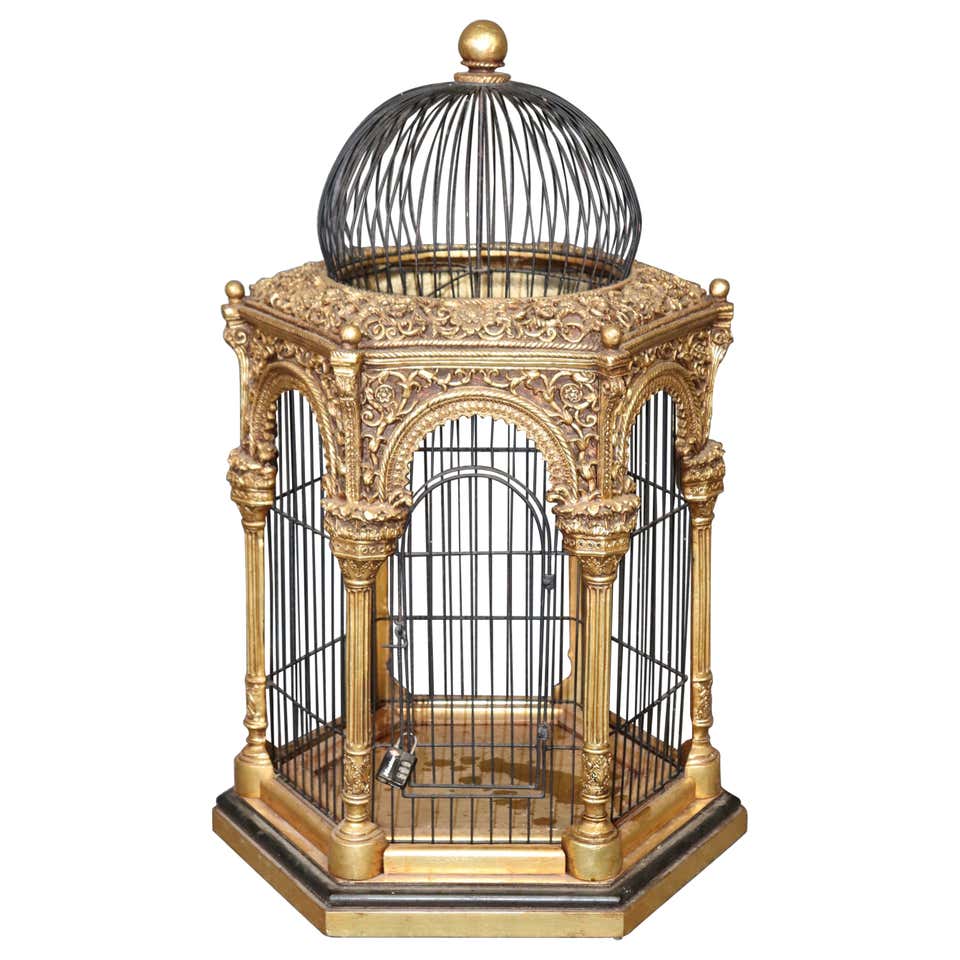 Beautiful view of Antique Style Bird Cage With Rain Protection