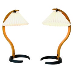 Ensemble de lampes de bureau danoises originales Caprani, années 1970, Danemark