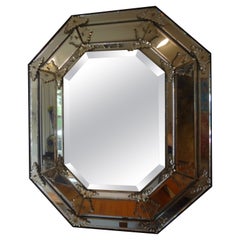 19th Century Venetian Octagonal Beveled Mirror