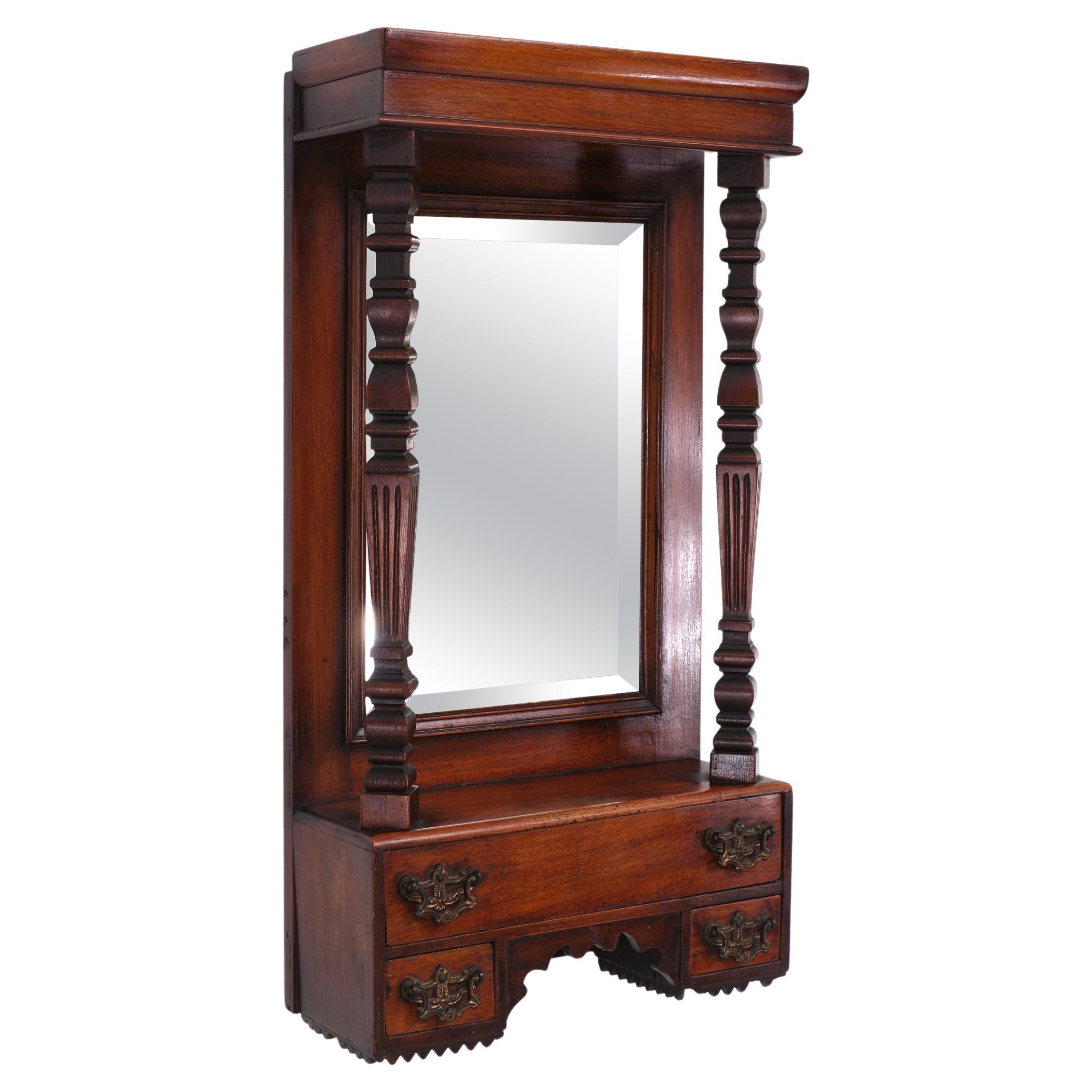 Antique Victorian Hal Mirror, 1880, England