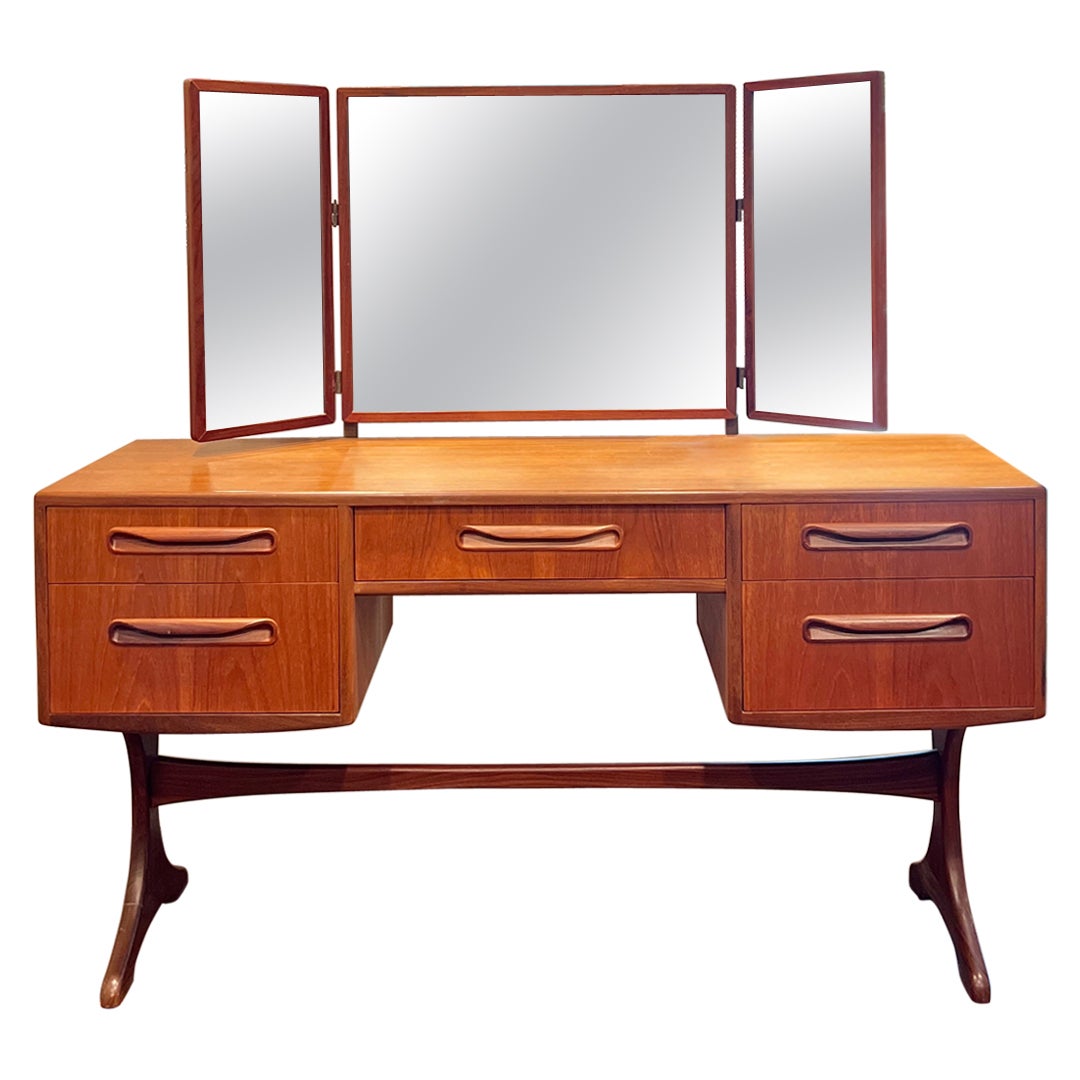 Vintage Mid-Century Modern Vanity / Desk by G-Plan, Part of Their Fresco Range