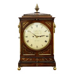 Regency Mahogany Fusee Bracket Clock by Spink & Son, London