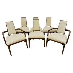 Mid-Century Modern Pearsall Style Walnut Dining Chairs, Set of 6